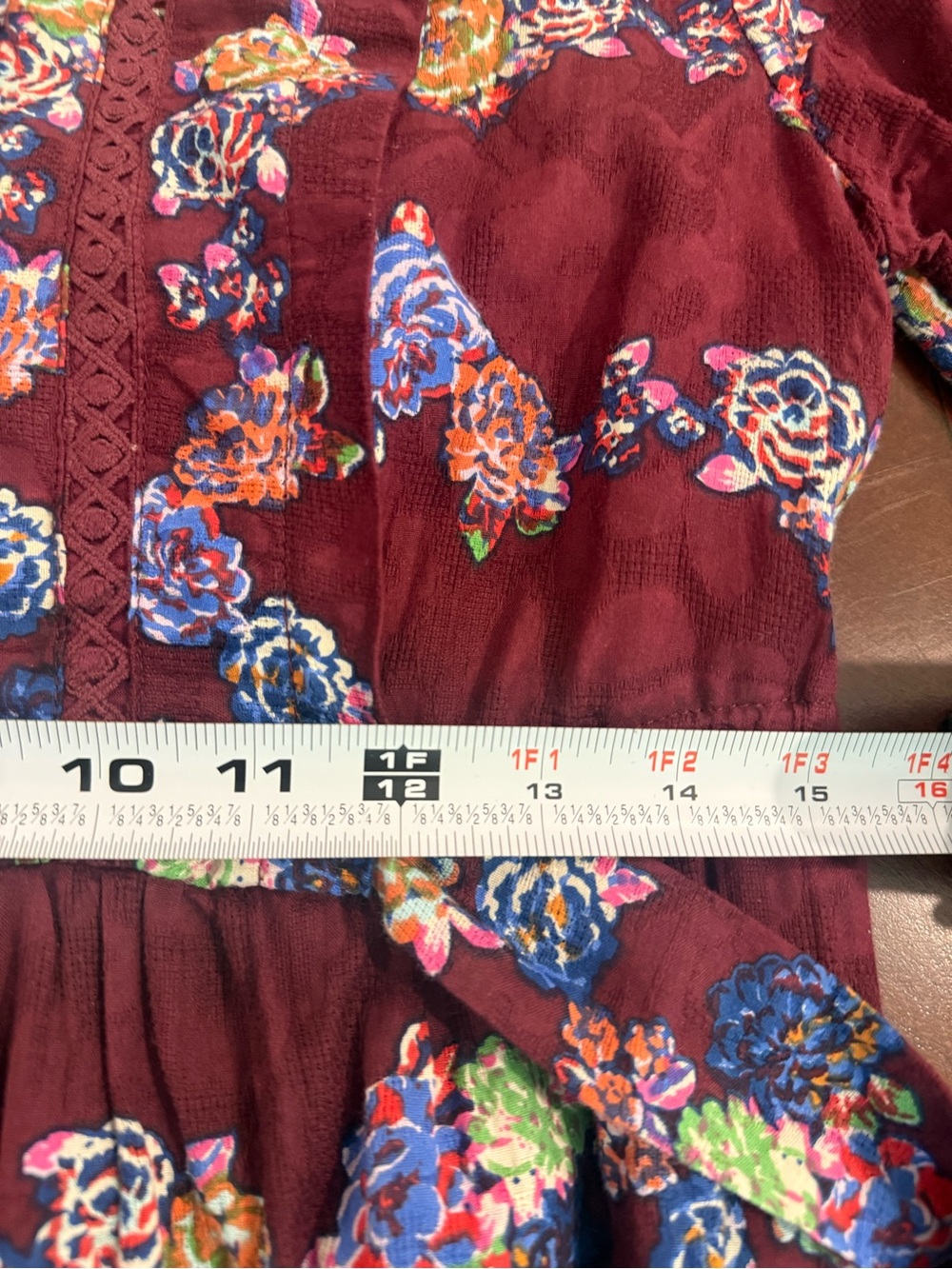 Anthropologie Plum Floral Long-Sleeve Dress - Picture 10 of 16
